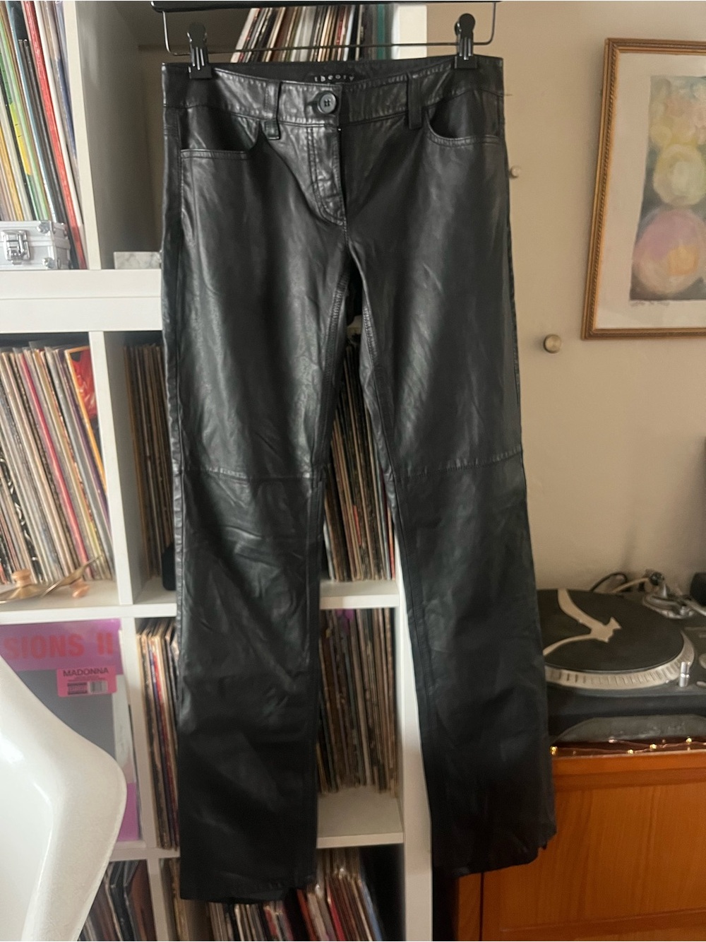 Theory Leather Pants size 4